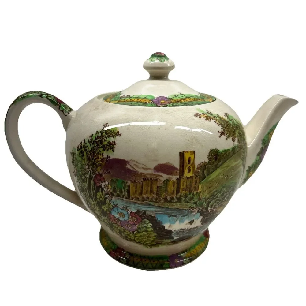 Vintage Sadler Abbey Falls Teapot Circa 1940s Estate Find‎